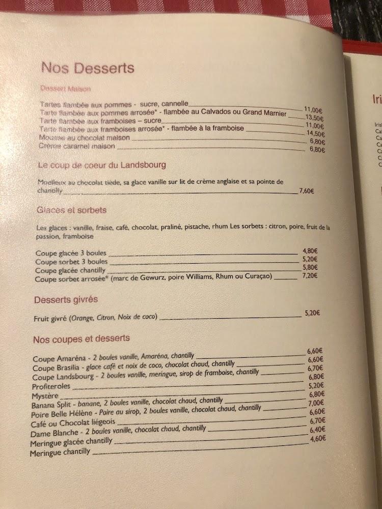 Le Landsbourg - Menu Image 4
